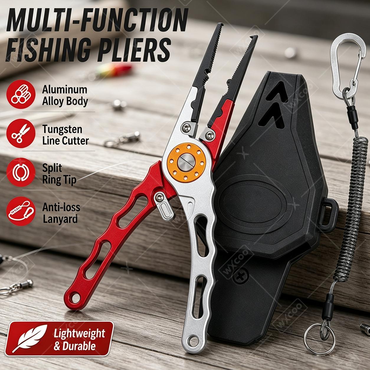 Fishing Hook Sharpener - Pinze da Pesca WXCOO in Alluminio