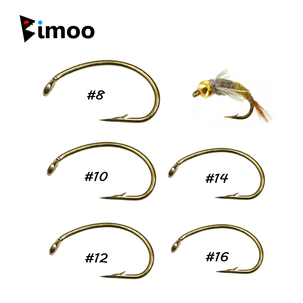 Fishing Hook Barbless - Bimoo 50/100 Pezzi Amo da Pesca