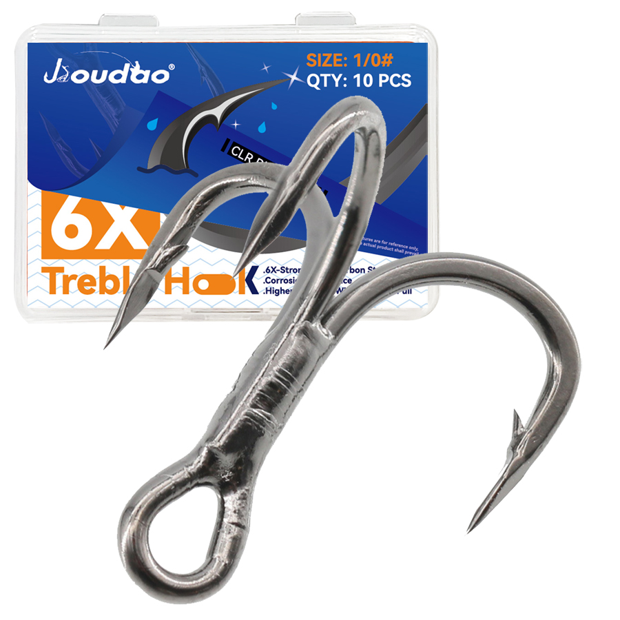 Fishing Hook Offset - 6X Amo da pesca triplo 10