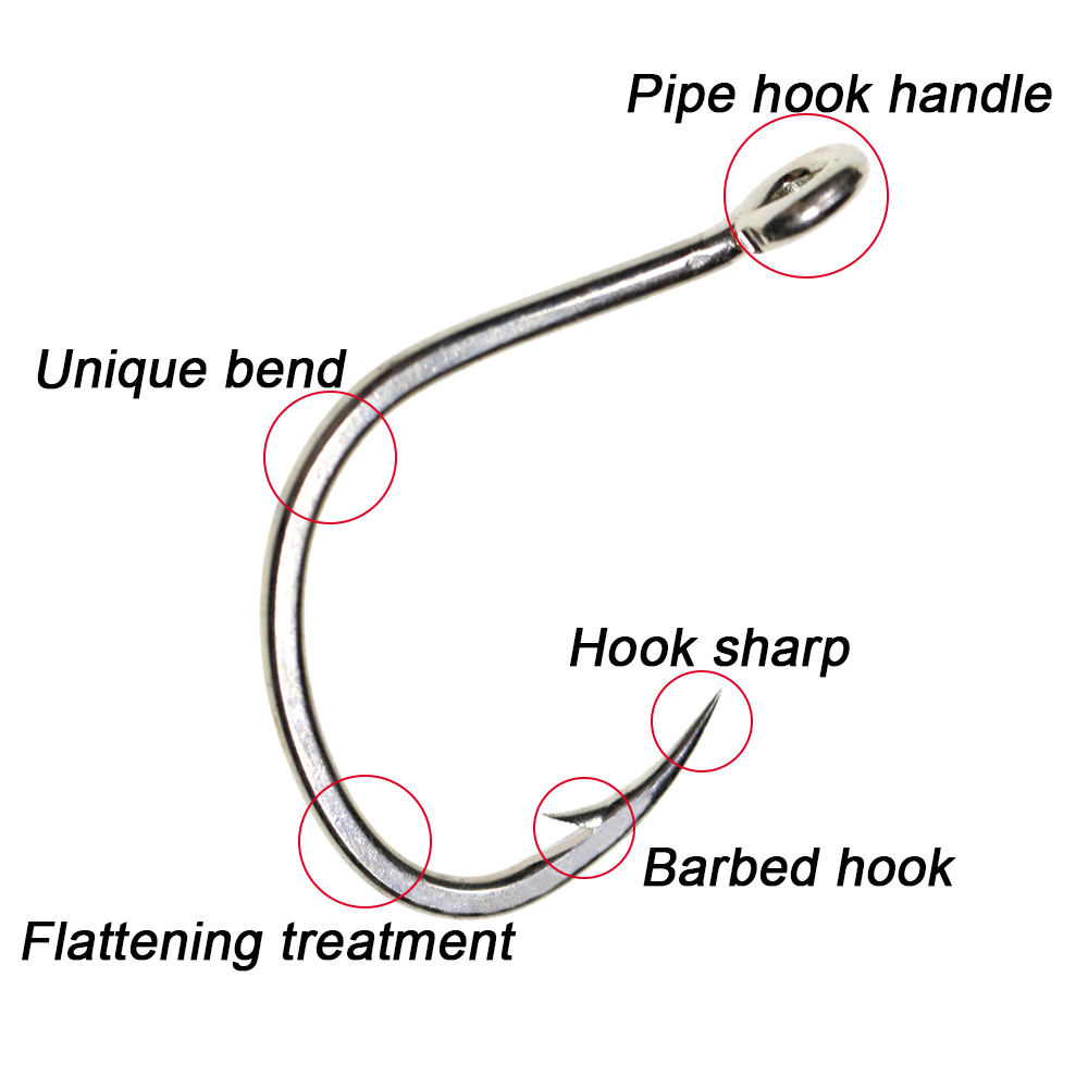 ICERIO 10PCS Rivestimento in s - Fishing Hook Circle recensione e prezzo